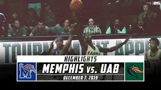 No 15 Memphis vs. UAB Basketball Highlights (2019-20) | Stadium