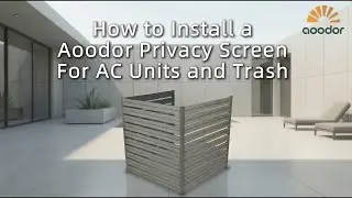 How to Install Aoodor Privacy Screen For AC Units and Trash