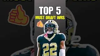 Top 5 MUST DRAFT Wide Receivers for 2024 Fantasy Football 🏆