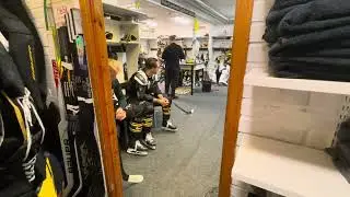 Eric Karlsson med ett sista snack innan nedsl&auml;pp.