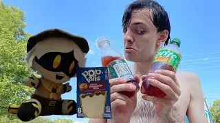 Cinnamon Roll Pop Tart Review and Compare SpriteTea with Gold Peak Sweet Tea