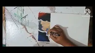 Wwe superstar Cody Rhodes|| painting by poster colours||