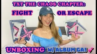 TXT THE CHAOS CHAPTER: FIGHT OR ESCAPE UNBOXING + ALBUM GIVEAWAY! ✨ A photo card was damaged?! 💔💔💔