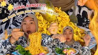 VIRAL ! MAKAN MIE PAKAI BAWANG DAN CABE RAWIT MENTAH