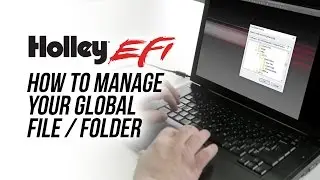 How To Manage Your Global File / Folder - Holley EFI Software