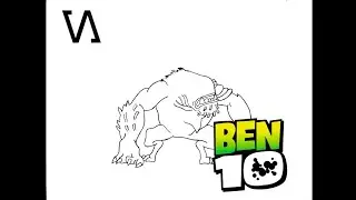 How to draw Wildmutt | Ben10 | Speed drawing | VIKAS ARTS