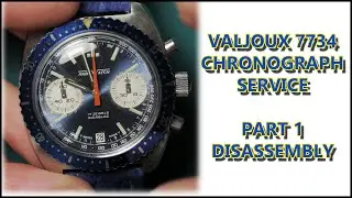 1970's Valjoux 7734 Chronograph Service - Disassembly