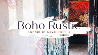How To Hand Paint Flowers on Furniture - Part 5 Furniture Makeover - Tunnel of Love