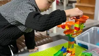 Biggest Marble Slide of all time toy set: After Christmas PLAY