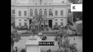 1930s Cairo, Egypt, Opera House Square, Statue of Ibrahim Pasha, 35mm