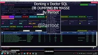 Dorking + Auto SQL dump = Easy DB | Parroot