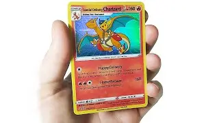 A quick look at Special Delivery Charizard in person (pokemon card mockup)