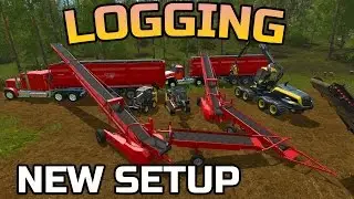 FARMING SIMULATOR 2017 | LOGGING | NEW SETUP | NEW CAT SEMI-TRUCK