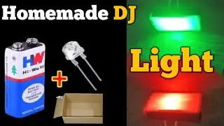 🥵How To Make A Dj Light 🏮In Cardboard 🎁 खड्डे का डीजे धूमाल🔦 लाइट कैसे बनाएं #ultimatedhumalzone