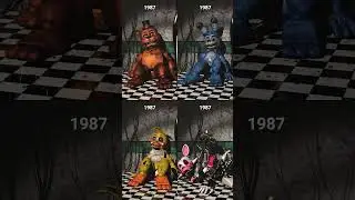 FNAF Toy Animatronics over the years
