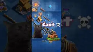 Cannon cart attack in builder's base funny video |ClashofClans| #shorts #viral #coc