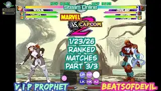 MvC2 Dhalsim BeatsofDevil vs V I P PrOpHeT Ranked Matches 1/23/26 part 3 of 3 Steam Netplay