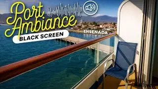 Port of Ensenada Ambience | Black Screen for Sleep & Relaxation