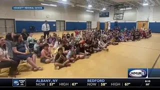 'Good Morning, New Hampshire' message from Hooksett Memorial School