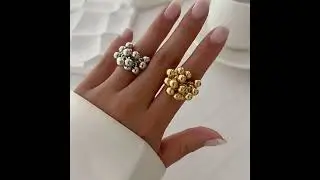 ✨ Chunky Bubble Rings &ndash; Stainless Steel Jewelry for Wholesale & Custom Orders ✨