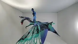 McFarlanes Toy Jake Sully's Mega Banshee toy review, massive...