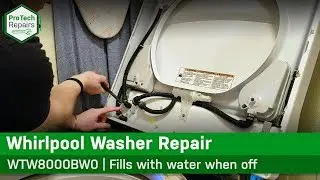 Whirlpool, Maytag Washer Inlet Valve  issues - Filling with water when off - Diagnostic & Repair