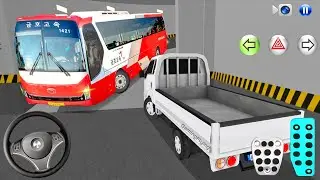 New Kia Express Bus Stuck in Parking Garage - 3D Driving Class - Car Game - 3D Driving Class 2026