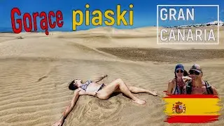 Wielka piaskownica na Gran Canaria - wydmy Dunas de Maspalomas - diuna za miastem