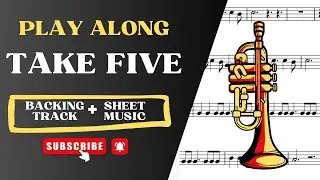 Take Five - Play Along on Trumpet | With Sheet Music & Backing Track