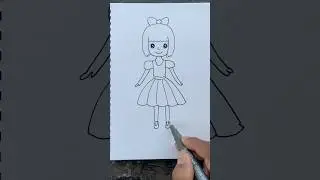 Easy Girl Drawing 😧🔥😧 #girldrawing #girldrawingeasy #drawing #arts #girl
