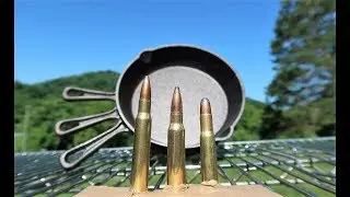 30-30 против 308 против 30-06 &mdash; чугунные сковороды
