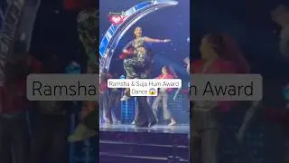 Ramsha Khan And Suja Asad Hum Award Dance 😱 #celebrity #bollywood #ramsha #sujaasad #dance #vlog