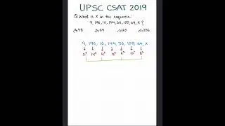 What is X in the sequence 🤔 | Number system | UPSC CSAT 2019 #pyq #inaminute