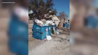 Midland man dealing with trash and litter problems behind his home