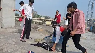 Balloon Challenge 😱 | Full On Masti With group | Funny Rooftop Vlog
