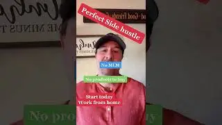 Perfect side hustle: work from home, no mlm, no products to buy#sidehustle #workfromhome