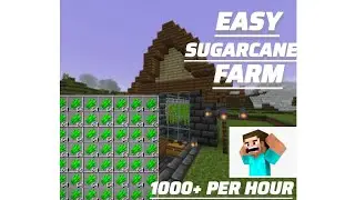 How To Make Sugarcane Farm In Hindi?  Minecraft Me Sugarcane Farm Kaise Banaye? ( Step By Step) 😍🥰