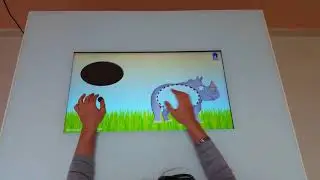 Mesa interactiva infantil de 32 pulgadas.