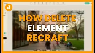 How to delete an element with RECRAFT - Remove objects from an image