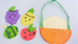 How to make cute Fruit Coasters from paper | Easy Crafts
