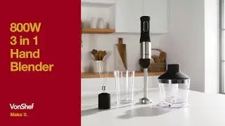 VonShef 800W 3 in 1 Hand Blender