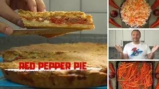 Red Pepper Pie | Olive Oil Dough | #DoStathi
