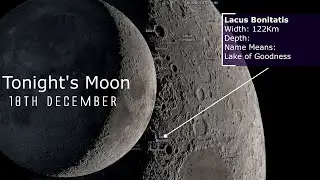 Tonight's Moon 18th December 2020 - A look at some lunar features