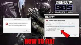 How To Fix Warzone & Black Ops 7 Season 5 Game_Ship.exe error and DirectX Crashing!