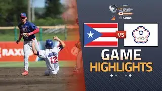 HIGHLIGHTS | Puerto Rico vs Chinese Taipei | WBSC U-18 Baseball World Cup 2025