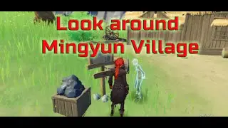 Look around Mingyun Village - Genshin Impact