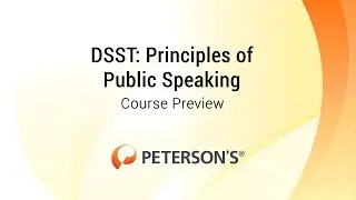 Peterson's DSST Principles of Public Speaking - Course Preview