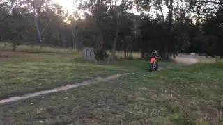 KTM 50 SX mini adventure - First time ride at 5 years old.