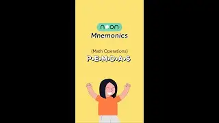 How to memorise Math Operations | Study hacks | Mnemonics | Noon