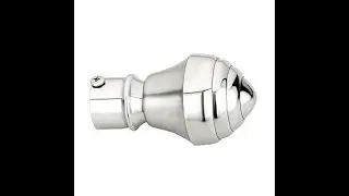 wskart Best Series Stainless Steel Two Tone Finish Curtain Rod Holder Set F585 #wskart